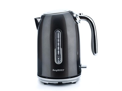 BergHOFF Gem Metallic 1.7 Litre Su Isıtıcısı – 2200 W, Paslanmaz Çelik Gövde | Silver