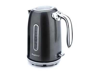 BergHOFF Gem Metallic 1.7 Litre Su Isıtıcısı – 2200 W, Paslanmaz Çelik Gövde | Silver