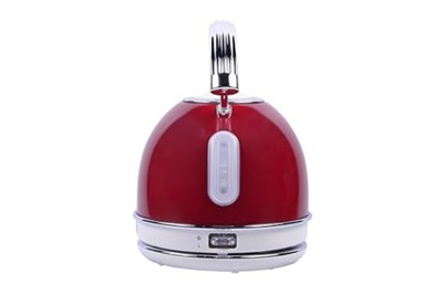 Berghoff GEM RETRO 1.7 Litre Kırmızı Yuvarlak Su Isıtıcısı (Kırmızı)