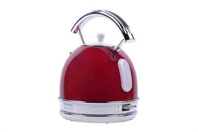 Berghoff GEM RETRO 1.7 Litre Kırmızı Yuvarlak Su Isıtıcısı (Kırmızı)