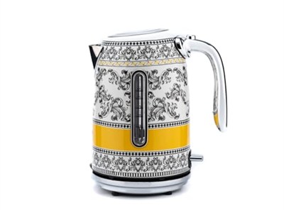 BergHOFF Gem Royal Margery 1.7 Litre Desenli Su Isıtıcısı – 2200 W, Paslanmaz Çelik Gövde