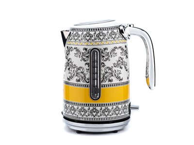 BergHOFF Gem Royal Margery 1.7 Litre Desenli Su Isıtıcısı – 2200 W, Paslanmaz Çelik Gövde