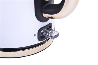 BergHOFF Gem Titan 1, 7 L Su Isıtıcı – 2200 W, Paslanmaz Çelik Gövde | Beyaz Gold