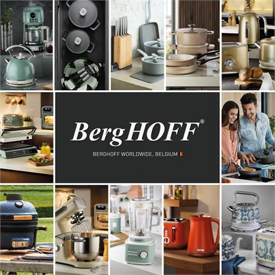 Berghoff Gem Titan Dijital Izgara & Tost Makinesi – 2000 W, 330×240 mm, LCD Dokunmatik Kontrol | Gümüş