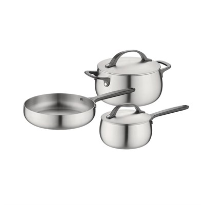 Berghoff Home Belly 5li Tencere Seti Smokey Siyah