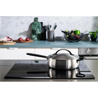 Berghoff Home Belly Kapaklı Sote Tavası 24cm Füme Siyah