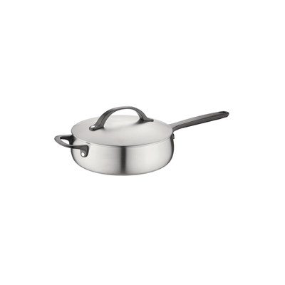 Berghoff Home Belly Kapaklı Sote Tavası 24cm Füme Siyah