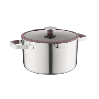 Berghoff Home Elements Kapaklı Tencere 26cm Peppercorn