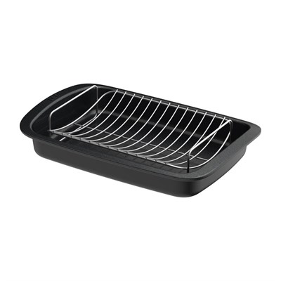 Berghoff Leo Graphite Çıkarılabilir Raflı Yapışmaz Grafit Izgara Güveç 42x28cm