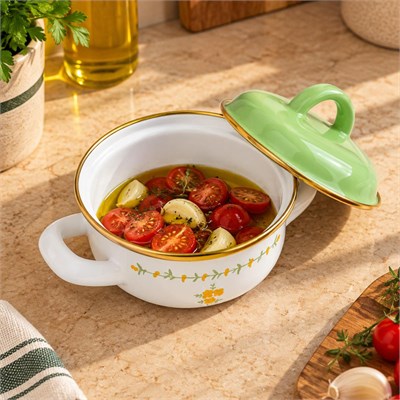 Bernardo Almera Emaye Mini Pot 12 Cm