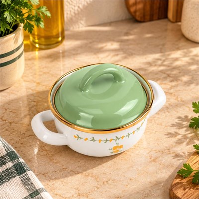 Bernardo Almera Emaye Mini Pot 12 Cm
