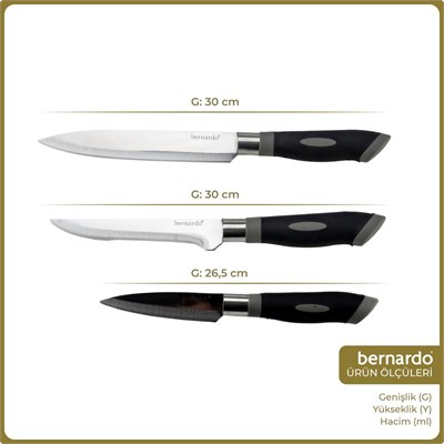 Bernardo Blade 3 Parça Gurme Fileto Seti