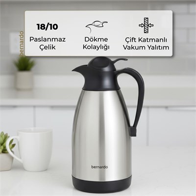 Bernardo Grandio Çelik Termos Inox 2 Litre