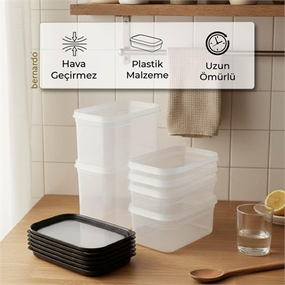 Bernardo Hide Plus 6lı Saklama Kabı Siyah