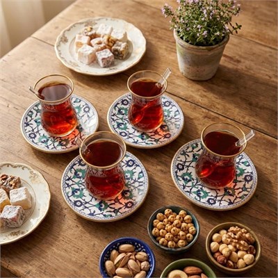 Bernardo İznik 12 Parça Çay Seti