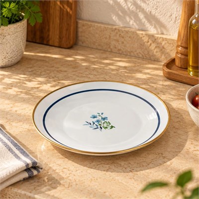 Bernardo Sapphire Emaye Servis Tabağı 21 Cm