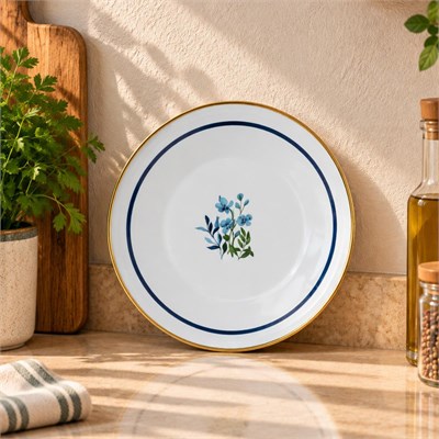 Bernardo Sapphire Emaye Servis Tabağı 21 Cm