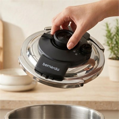 Bernardo Smart Cook 2li 4-6l İndüksiyon Tabanlı Düdüklü Tencere Seti Siyah