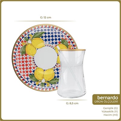 Bernardo Vita 12 Parça Çay Seti