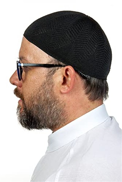 Berra Çelik Örme Dantel Namaz Takkesi