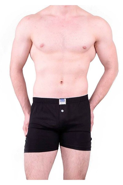 Berrak 12 Adet Siyah Renk Havlu Bel Boxer Siyah 3XL