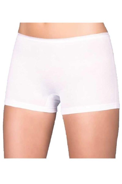 Berrak Kadın Boxer 2100/2101, 6 Adet, Beyaz, XL Beden