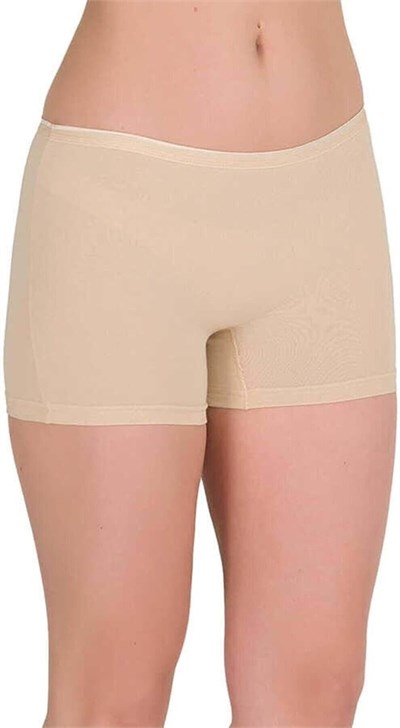 Berrak Kadın Boxer 2100/2101, 6 Adet,%92 Cotton Penye, Ten-Beyaz-Siyah, S-M-L-XL