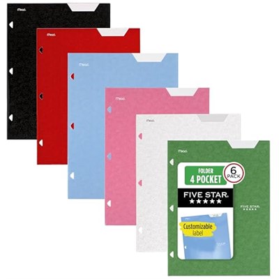 Beş Star Klasör, Viertaschen - 6er-Pack