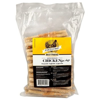 Best Friend Chicken Tavuk Eti Burgulu Sticks Köpek Ödülü (60lı Paket)