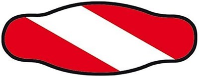 BestDivers Best derinlik Kol saati kayışı maske neopren, çift Klasör, bayrak