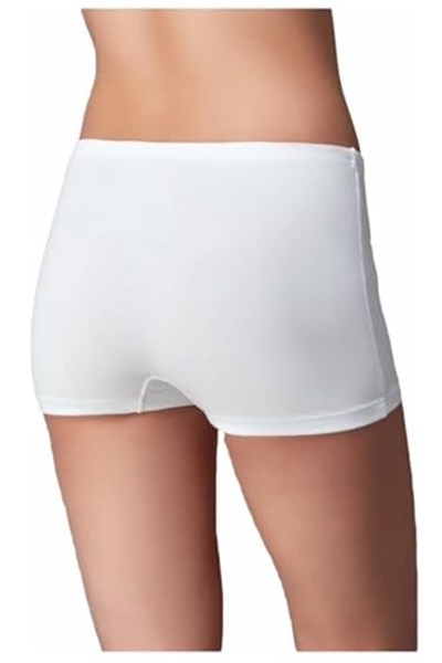 Bestin Kadın Beyaz Bambu Boxer Külot 2li