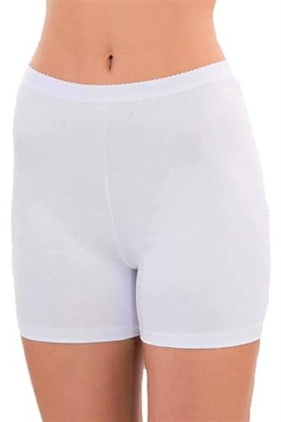 Bestin Kadın Beyaz Modal Ince Kısa Tayt Boxer
