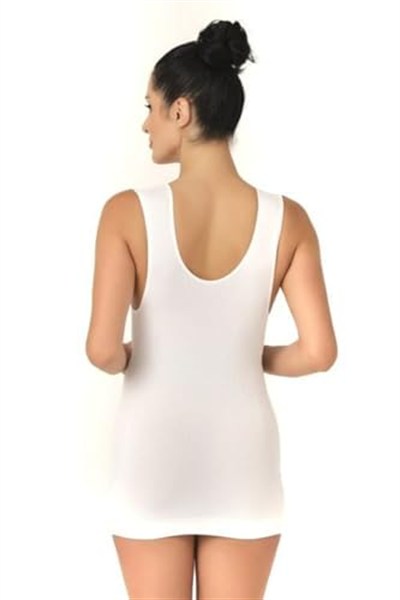 Bestin Kadın Beyaz Seamless Dikişsiz Rahat Hamile Atleti 5200