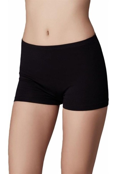 Bestin Kadın Siyah 2li Paket Bambu Boxer Külot
