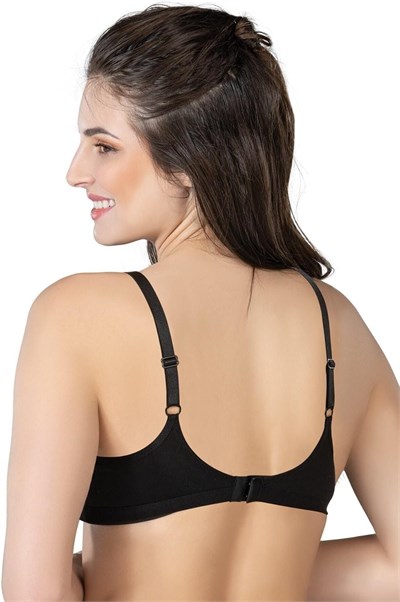 Bestin Kadın Siyah Cotton Emzirme Sütyeni