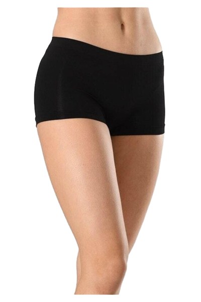 Bestin Kadın Siyah Dikişsiz In Yapmaz Boxer Külot