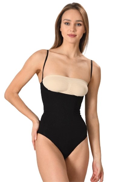 Bestin Kadın Siyah Lohusa Göğüsü Açık Slip Body Korse, M, SC2073MI-89D0018324434