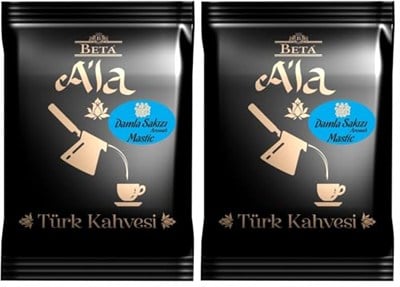 Beta ALa Damla Sakızlı Türk Kahvesi Metalize Poşet 100 Gr (2 paketi)