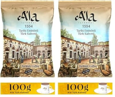 Beta ALa Türk Kahvesi Metalize Poset 100 Gr (2 paketi)