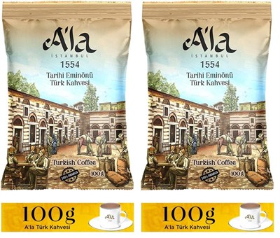 Beta ALa Türk Kahvesi Metalize Poset 100 Gr (2 paketi)