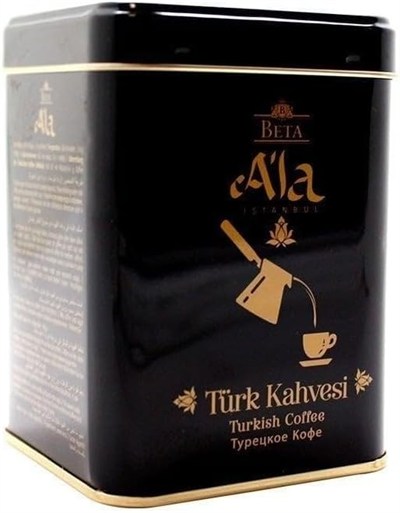 BETA ALa Türk Kahvesi Teneke Kutu 100 Gr (B.2032 Orta İçim)