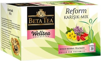 Beta-Beta Form Karışık Çay 20x2 Gr - Welltea Reform Collection