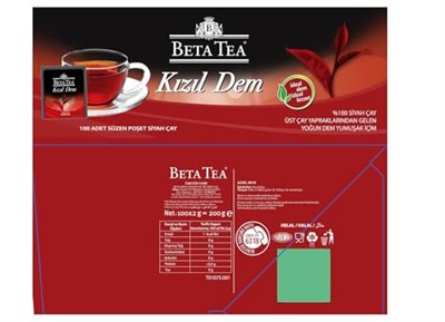 Beta Kızıl Dem Poşet Çay 100x2 gr