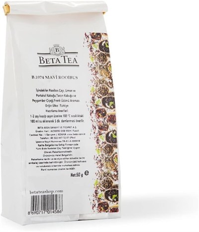 Beta Mavi Rooibos Çayı 50gr - B.1074