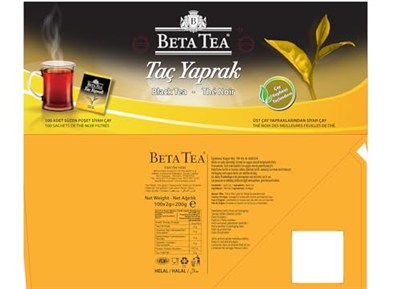 Beta Taç Yaprak Bardak Poşet Çay 100x2 gr