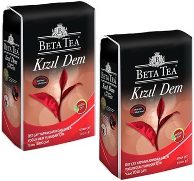 Beta Tea Beta Kızıl Dem Türk Çayı 1000Gr X 2 Adet