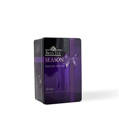 Beta Tea Beta Season Winter Mood Bardak Poşet Metal Ambalaj 80 x 2 GR (Seylan Çayı - Ceylon Tea)