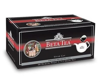 Beta Tea English Breakfast Demlik Poşet 100 Adet (Seylan Çayı - Ceylon Tea) (Earl Grey - Bergamot - Tomurcuk Çayı)