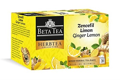 Beta Tea Zencefil Limon Çayı 20 Adet - Beta Herbtea Collection