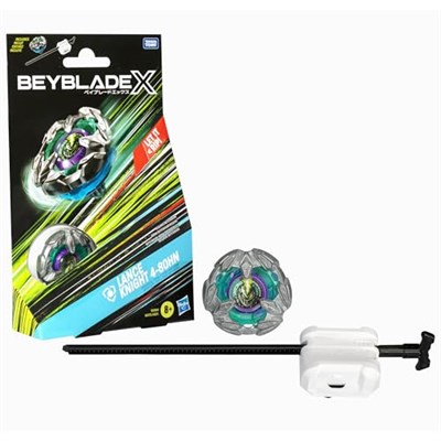 BEYBLADE X Lance Knight 4-80HN Başlangıç Paketi Seti, Savunma Tipi Sağ Dönen Üst ve Başlatıcı; 8 Yaşındaki Erkek ve Kız Çocukları için Savaş Oyuncakları